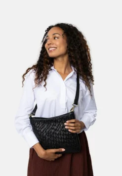 Mika Medium Crossbody, Black