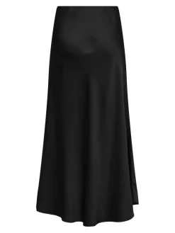 Mika Satin Nederdel, Black, M