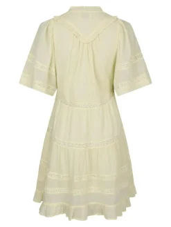 Milene S Voile Kjole, Light Yellow, 36