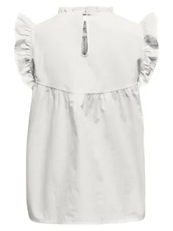 Miley Anglaise Bluse, Cloud Dancer, M