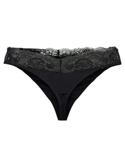Miley Lace Thong 2-pak Trusser, Black, L