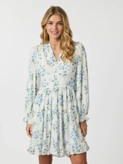 Miller Floral Dream Kjole, Light Blue, 36