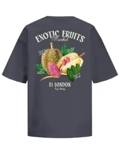 Millow Loose T-shirt, Dark Shadow Exotic Fruits, XS