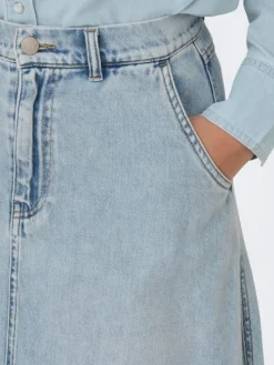 Mindy Denimnederdel, Light Blue Denim, XS