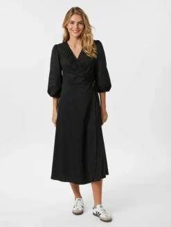 Minga Poplin Kjole, Black, 34