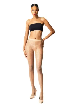 Mini Dot Tights, Fairly Light/Black, M