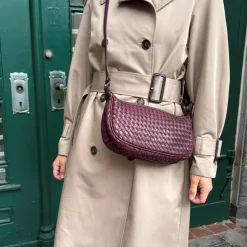 Mini Muse Skuldertaske, Burgundy