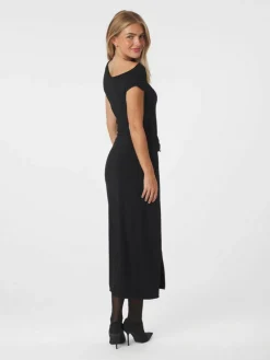 Minja Drapy Kjole, Black, 34