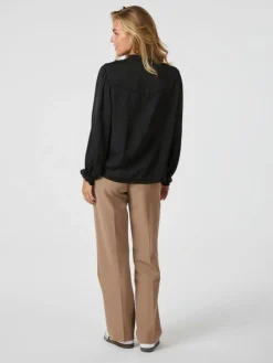 Minnie Deco Bluse, Black, 36