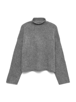 Mirla Striktrøje, Medium Grey Melange, M