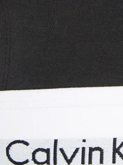 Modern Cotton Bralette, Black, XS