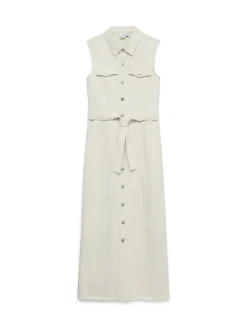 Molly Denimkjole, Ecru, XL