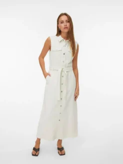 Molly Denimkjole, Ecru, XL