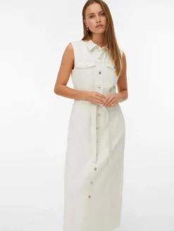 Molly Denimkjole, Ecru, XL