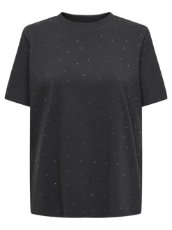 Monja Studs T-shirt, Phantom, L