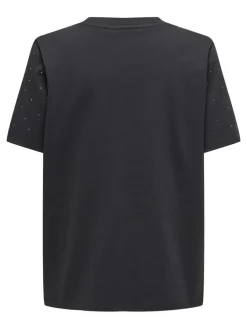 Monja Studs T-shirt, Phantom, L