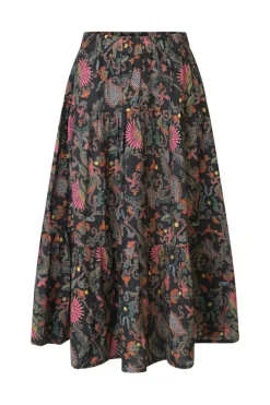 MorningLL Midi Nederdel, Flower Print, XS
