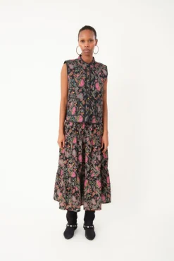 MorningLL Midi Nederdel, Flower Print, XS