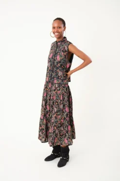 MorningLL Midi Nederdel, Flower Print, XS