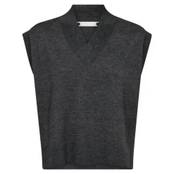 MyCC Knit Vest, Dark Grey, XS
