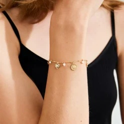 Mylan Armbånd, Gold Plated, 16,5+3 cm