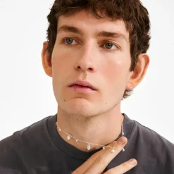 Mylan Halskæde, Silver Plated, 38+9 cm