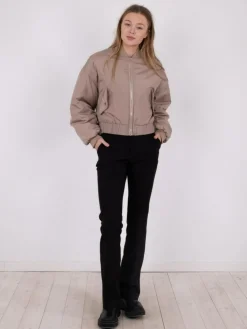 Nadja Bomber Jakke, Light Taupe, 38