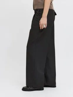 Naomi Ellis Wide Bukser, Black, M/L32