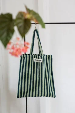 Naram Totebag, Sea Foam & Deep Teal