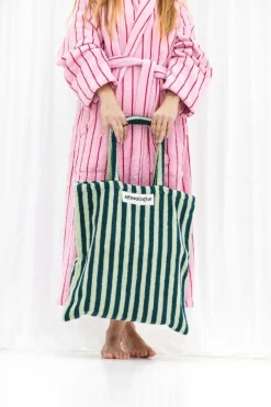 Naram Totebag, Sea Foam & Deep Teal