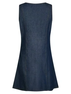 Nava Denim Kjole, Dark Blue, 40