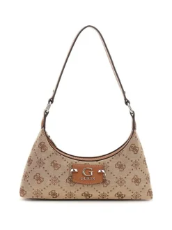 Neda Top Zip Skuldertaske, Latte