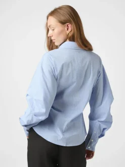 Neoella Flannel Skjorte, Light Blue, 40