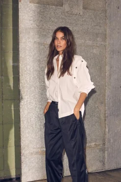 New Zip Track Bukser, Black, L