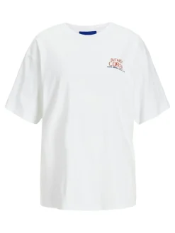 Nina T-shirt, Bright White But First Coffee, L