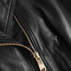 Noora Læderjakke, Black, 38