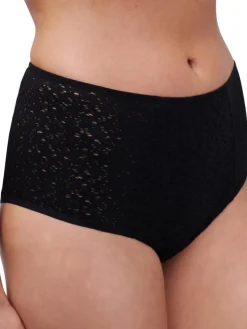 Norah Højtaljede Trusser, Black, 44