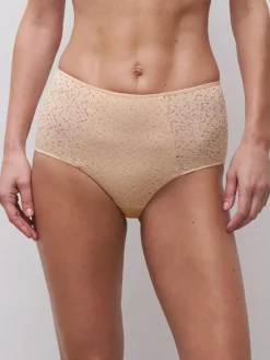 Norah Højtaljede Trusser, Golden Beige, 44