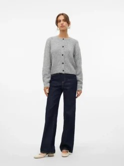 Novah Cardigan, Medium Grey Melange, L