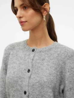 Novah Cardigan, Medium Grey Melange, L