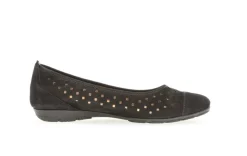 Nubuck Lavato Ballerinasko, Sort, 40.5