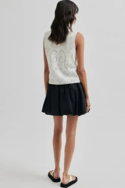 Nulana Mini Ballooon Nederdel, Black, XS