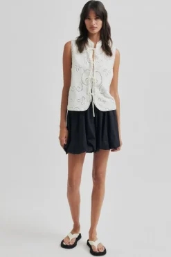 Nulana Mini Ballooon Nederdel, Black, XS