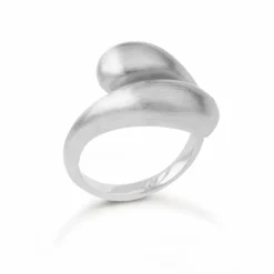 Ocean Flow Duo Ring, Silver, 56