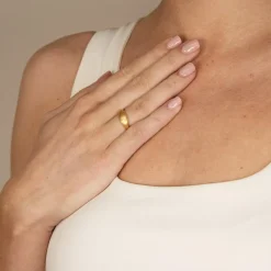 Ocean Flow Ring, Guld, 58