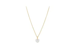 Ocean Heart Halskæde, Gold Plated, 40-45 cm