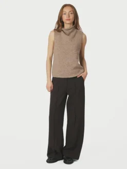 Odelia Knit Vest, Dark Sand, 36