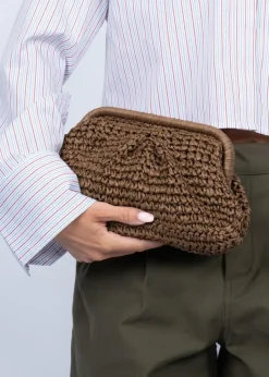 Olivia Bloom Håndtaske, Dark Brown