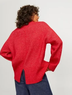 Ollie Oversize Striktrøje, Racing Red, XS