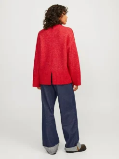 Ollie Oversize Striktrøje, Racing Red, XS